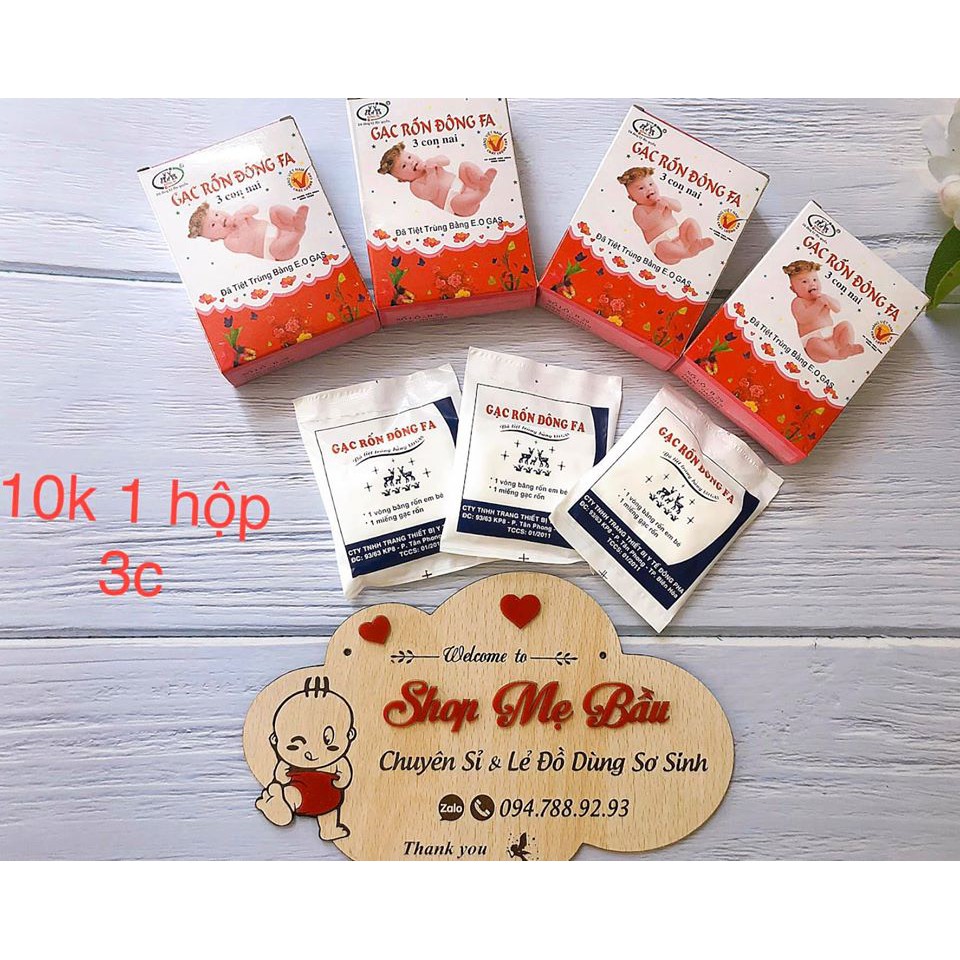 COMBO 3 HỘP GẠC RỐN ĐÔNG FA
