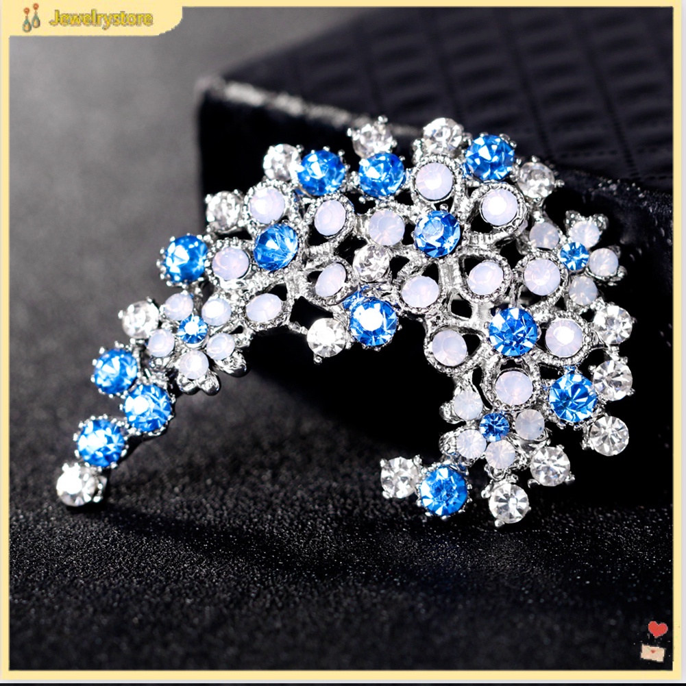 Trâm cài áo kiểu dáng đính đá cầu kì đẹp mắt