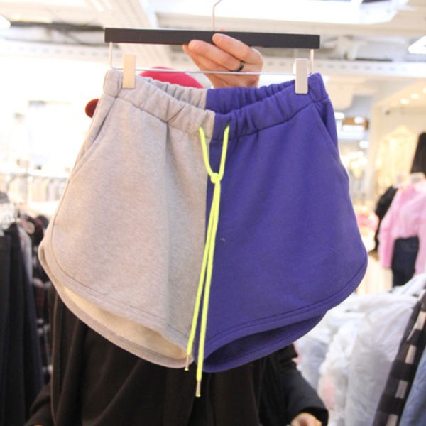 Quần short thể thao IELGY lưng cao co giãn phong cách Hàn Quốc thời trang cho nữ