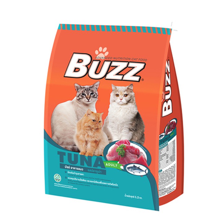 Thức Ăn Hạt Cho Mèo Buzz vị cá ngừ 500g