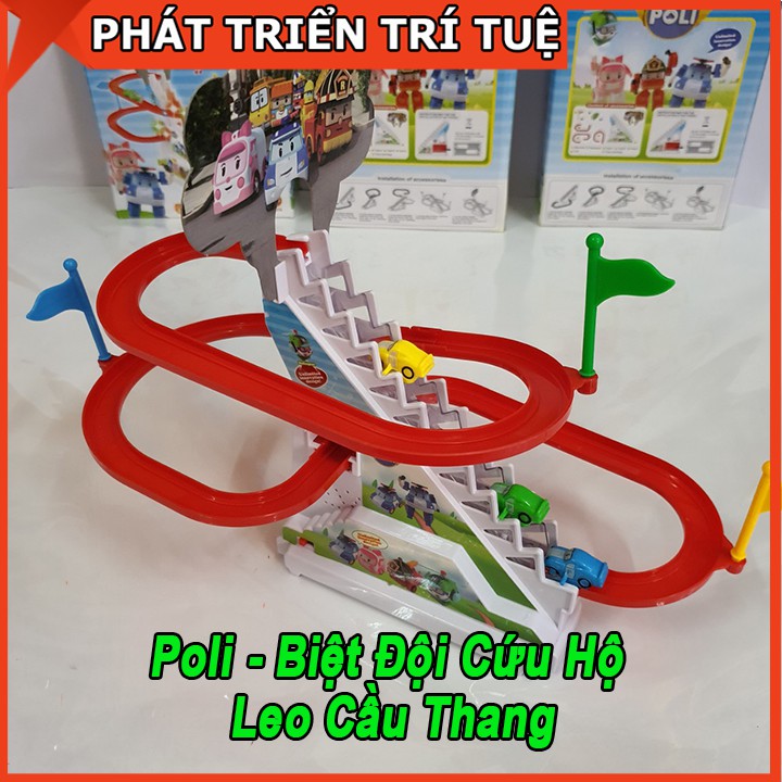Đồ Chơi Robo Car Poli Và Những Người Bạn Leo Cầu Thang Vui Nhộn Cho Bé