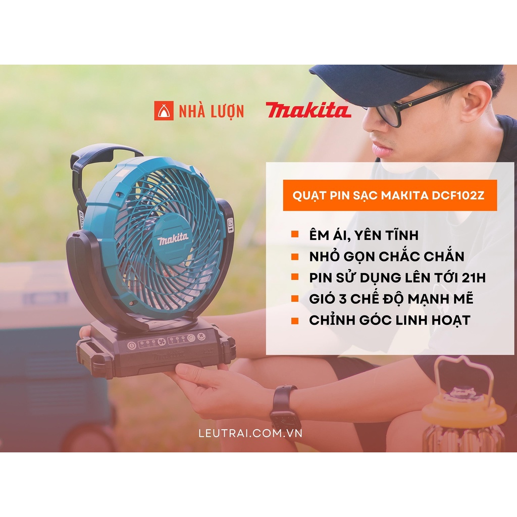Quạt di động dùng pin Makita DCF102Z