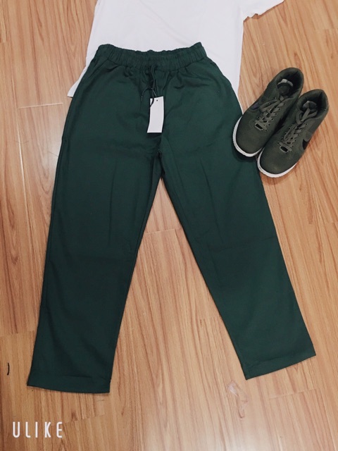 HÌNH THẬT  Quần culottes ống rộng Kaki đẹp. Quần Kaki nữ. | BigBuy360 - bigbuy360.vn