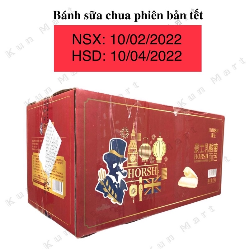 Bánh Sữa Chua ✌FREESHIP✌ Bánh Sữa Chua HORSH Đài Loan Thơm Ngon Béo Ngậy Thùng 2kg