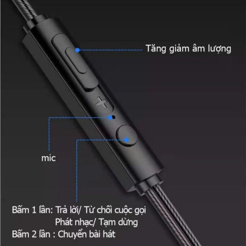 Tai Nghe Có Dây Gaming / Chơi Game / Nhạc Chống Ồn In Ear Cho iPhone iPod Android Samsung Xiaomi Huawei OPPO VIVO HTC LG
