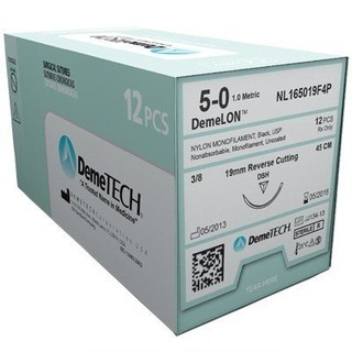 Chỉ phẫu thuật thẩm mỹ Demelon Demetech số 5/0,giá 1 hộp 12 sợi