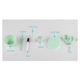 Bộ chén cọ trộn mặt nạ 9 món