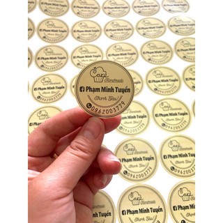500 tem kích thước 2.5*4.5cm