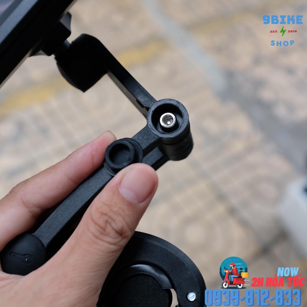 Giá kẹp điện thoại lên ghidong xe đạp chống nước HL-69 Màu đen