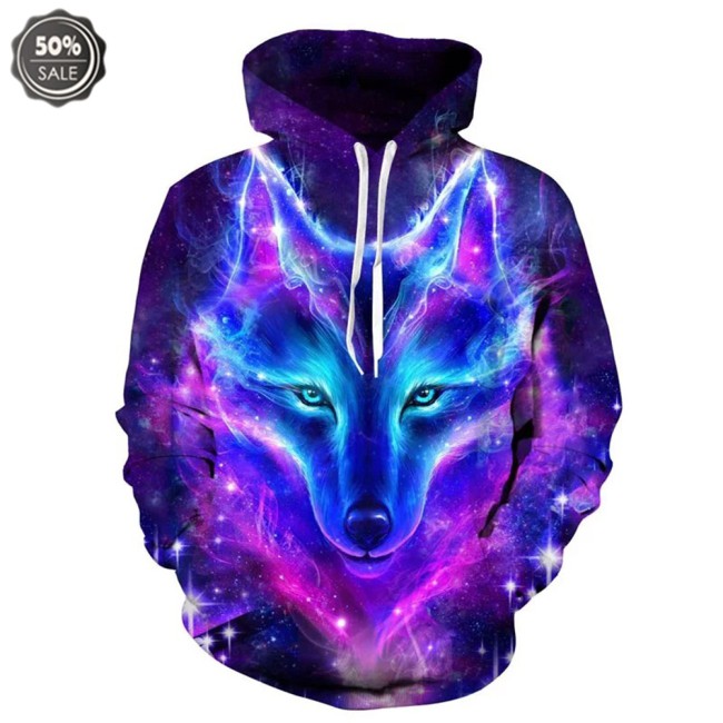 Áo Hoodie Unisex In Hình Cáo 3d
