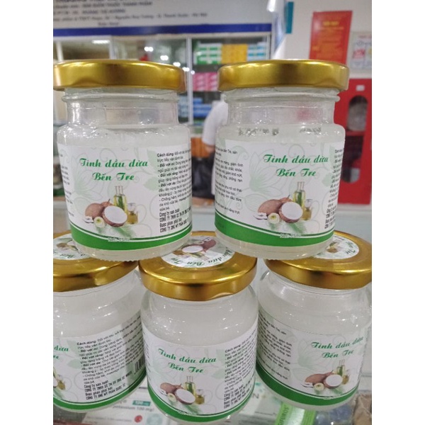 Dầu dừa sáp tinh dầu dừa nguyên chất  Bến Tre hũ thủy tinh 75ml