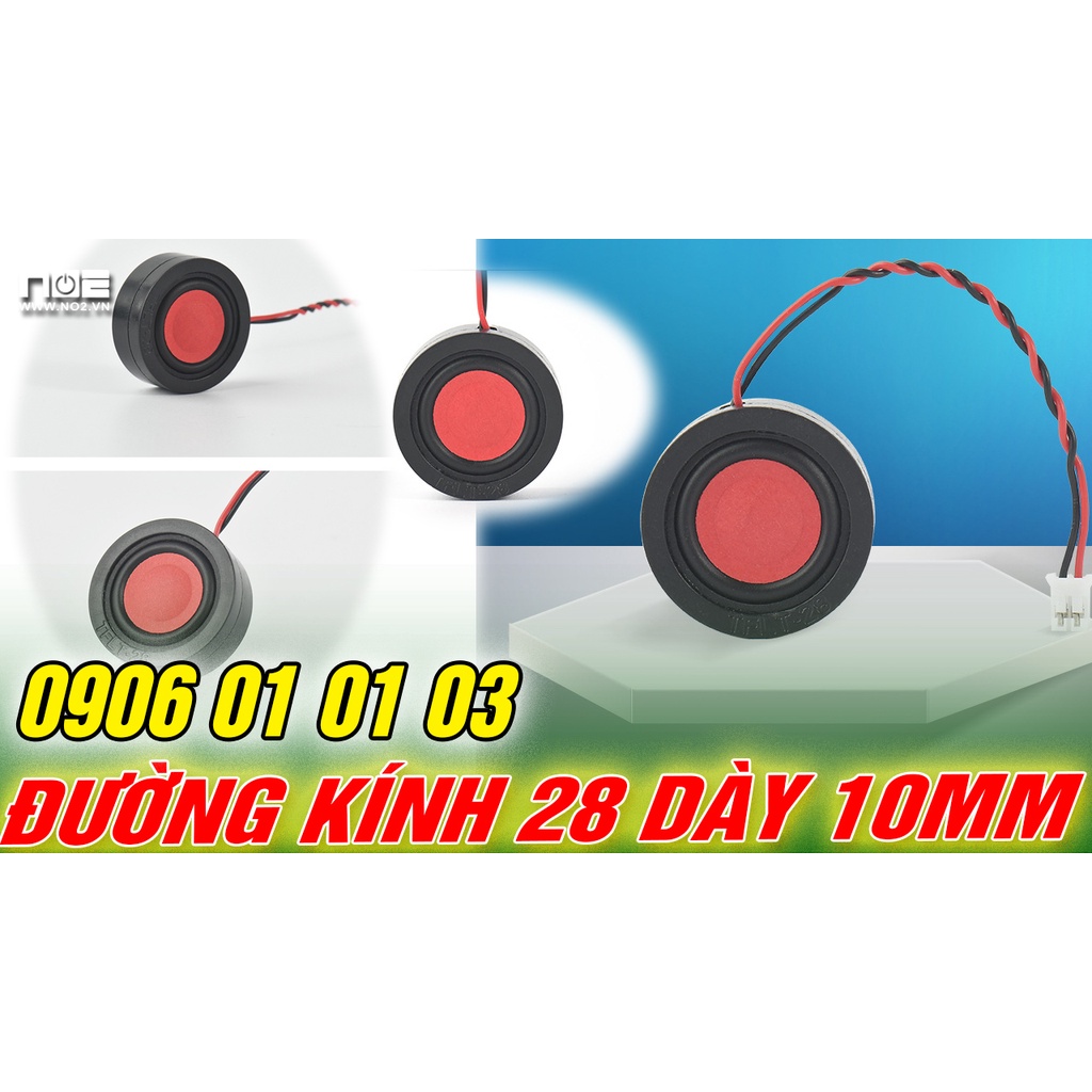Loa độ laptop, loa chế laptop, Hình tròn, đường kính 28mm dày 10m 8 ôm 2w âm thanh to