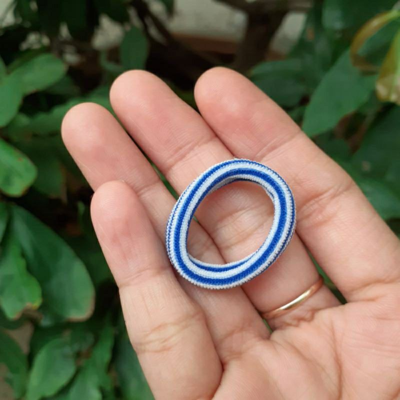 10 thun cột tóc sọc màu cho bé gái (2-3cm)