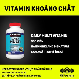 Viên Vitamin Tổng Hợp Kirkland Signature Daily Multi Vitamins & Minerals 500 Viên