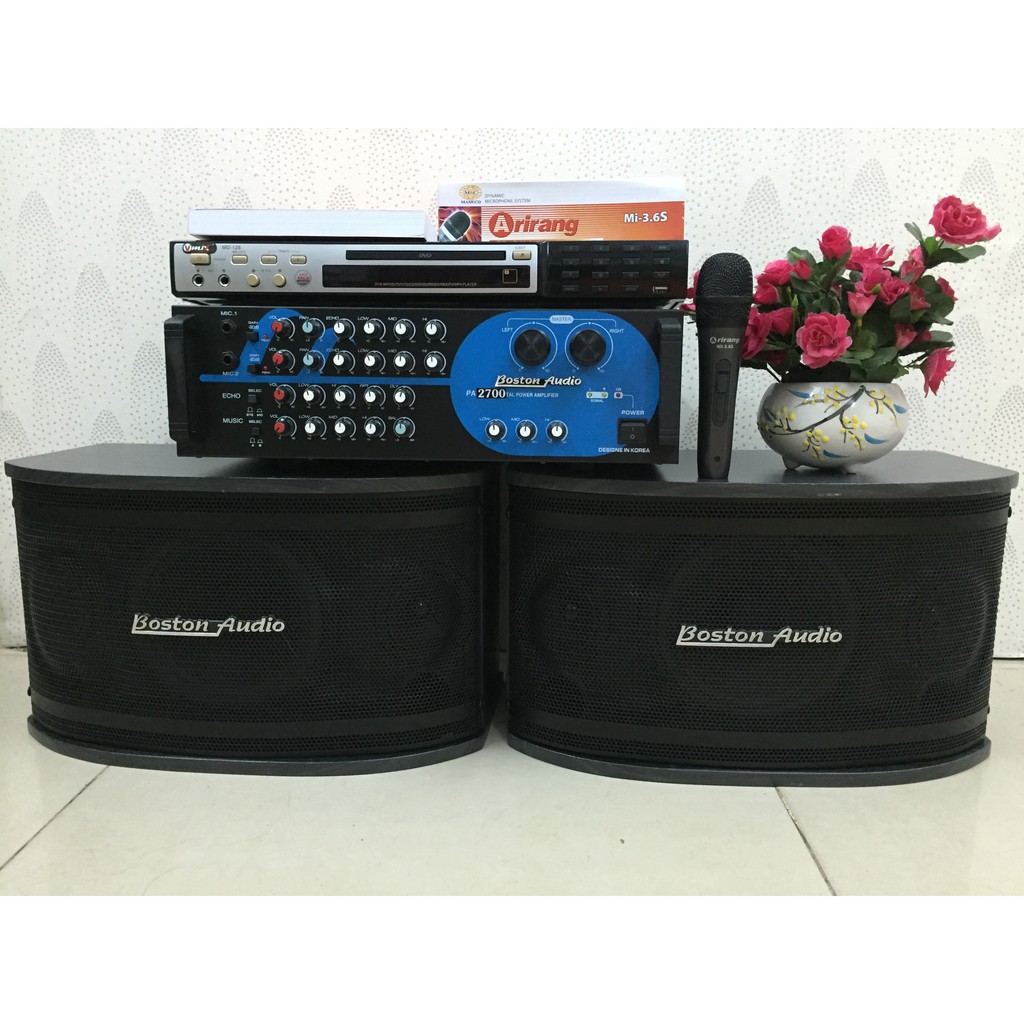 Karaoke gia đình loa Boston-Audio & tặng Micro..