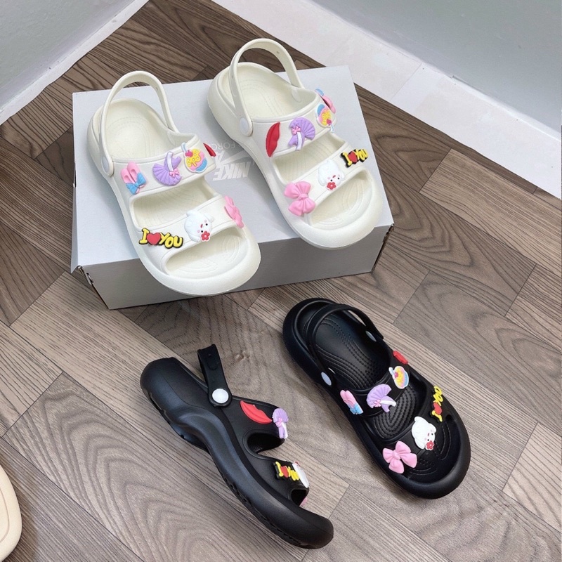 Sandal cross 2 quai nhiều stick siêu cute