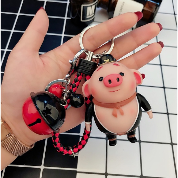 Móc khóa móc khóa con lợn móc khóa con heo móc khóa hoạt hình móc khóa dễ thương