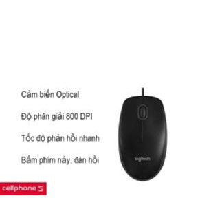 Chuột Máy Tính ✨Free Ship ✨ Chuột Máy Tính LOGITECH B100 Chuyên Game / Văn Phòng -Chính Hãng Bảo Thành 12 Tháng