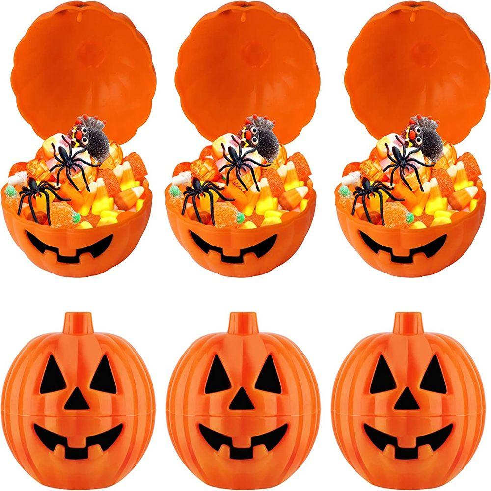 Set 10 Hộp Đựng Kẹo Bằng Nhựa Màu Cam Trang Trí Tiệc DIY