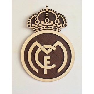 Bảng gỗ decor LOGO các clb bóng đá nổi tiếng, kích thước A3 có dây treo sẵn, gỗ cao cấp