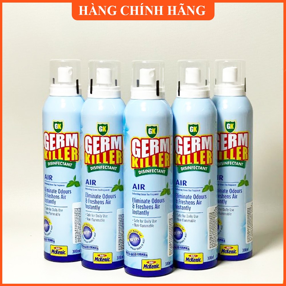 Bình xịt làm sạch không khí Germ Killer 300ml GB42 - Hàng chính hãng