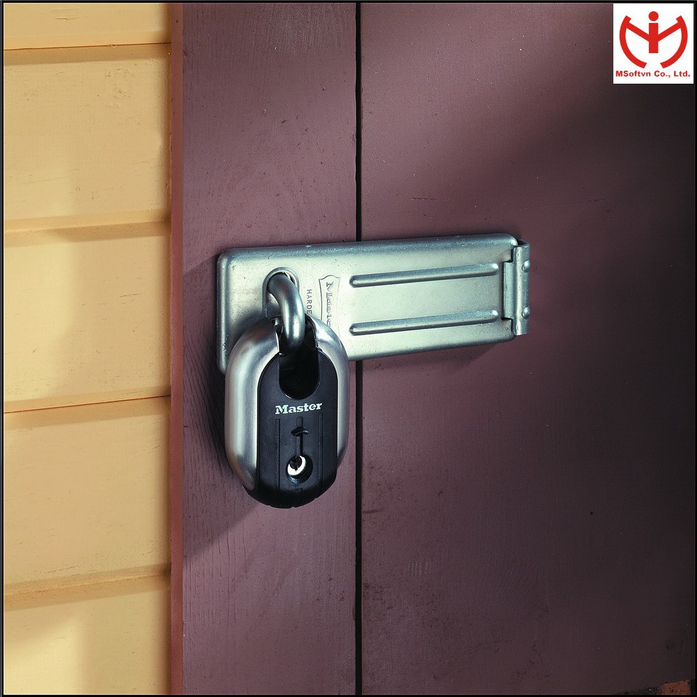 Ổ khóa chống cắt Master Lock 189 EURD Thân thép rộng 49mm có vai chống cắt càng - MSOFT