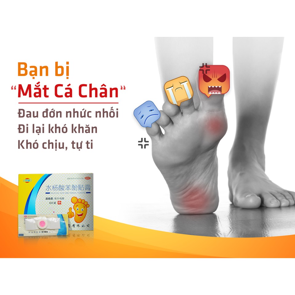Combo 5 hộp miếng dán trị mụn cóc, mụn cơm, mắt cá chân