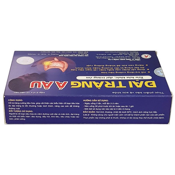Đại Tràng Á Âu, hỗ trợ cải thiện rối loạn tiêu hóa do đại tràng tổn thương
