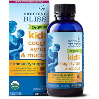 Siro giảm ho tiêu đờm và tăng đề kháng hữu cơ 1y+ Mommy's Bliss  (120ml)