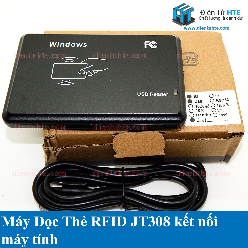 Máy đọc thẻ RFID kết nối USB JT308 [HTE Quy Nhơn CN2]