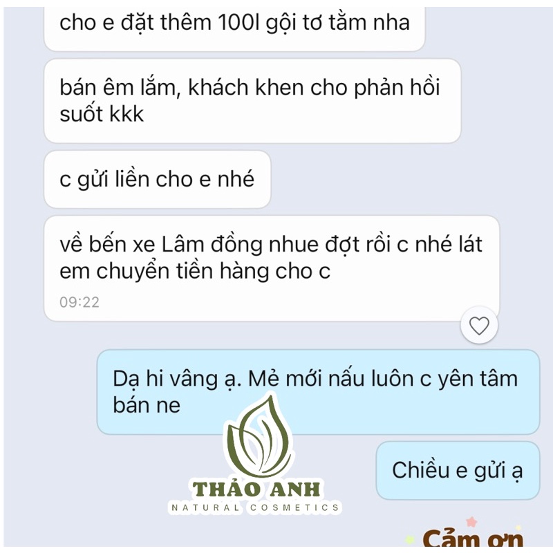1 LÍT DẦU GỘI TƠ TẰM MẬT ONG - THẢO ANH