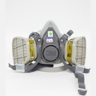 Bộ Mặt nạ phòng độc 3M 6200 kèm phin lọc 3M 6006 chống độc amoniac - lọc độc hơi hữu cơ và vô cơ