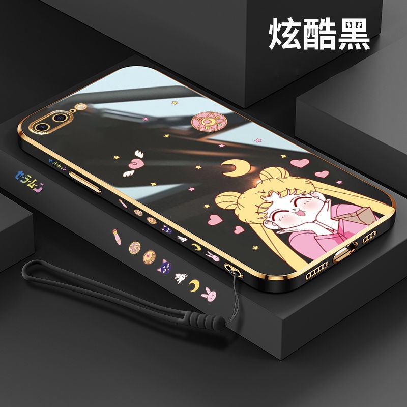 Ốp điện thoại QIANZI silicon Sailor Moon thích hợp cho Iphone Xr Xs Max 7 Plus 8Plus Se2 Se3 6 6S 6Plus 6S Plus I7 8
