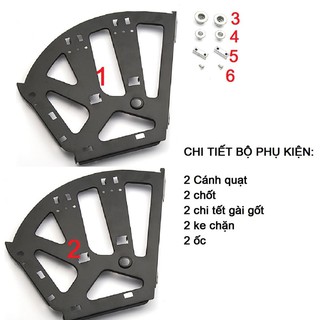 Bản lề tủ giày thông minh 3 ngăn - phụ kiện giá xoay tủ giày 3 ngăn