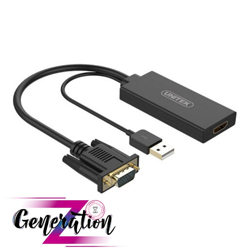 CÁP CHUYỂN VGA + USB RA HDMI UNITEK Y-8711