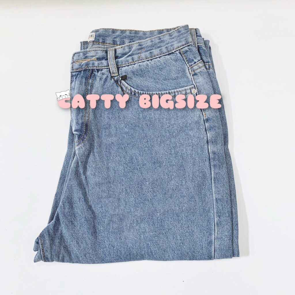 Quần Baggy Jean Bigsize , hack dáng siêu chuẩn cho chị em