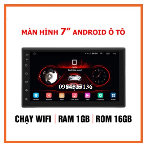 Màn Hình Oled Ô Tô 7 inch Chạy Android bản WIFI hoặc dùng Sim 4G-WIFI Có Tiếng Việt - Đầu DVD Android Thông Dụng Cho xe