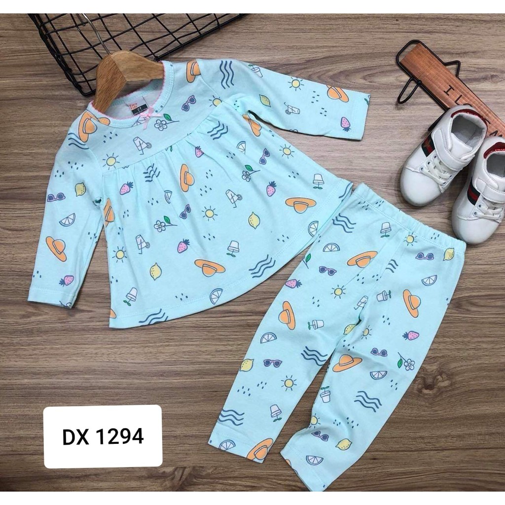 Set 4 bộ đồ dài xòe cho bé gái