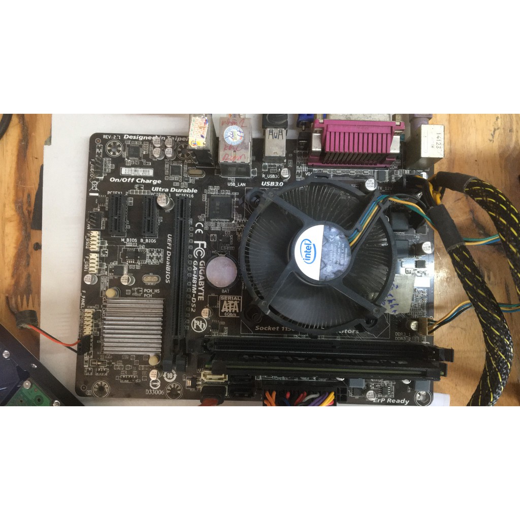 [Mã 1911ELSALE hoàn 7% đơn 300K] Mainboard Gigabyte H81M DS2 chạy một khe ram
