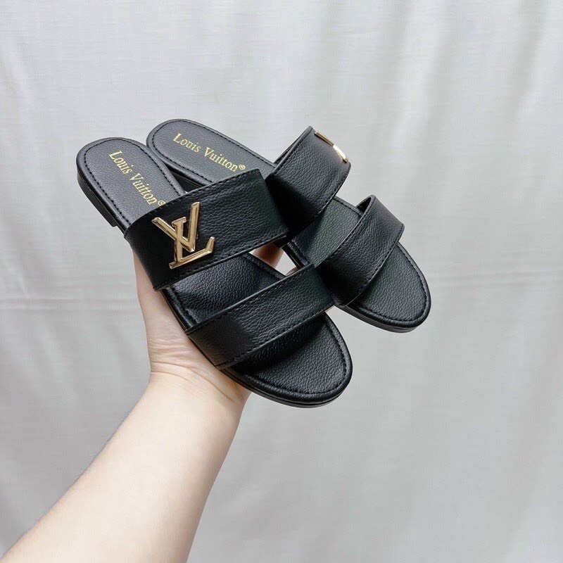 Dép nữ LV hai quai ngang - RedDress