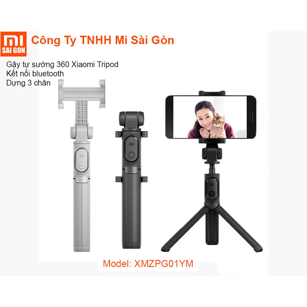 [Mã SKAMA07 giảm 8% đơn 250k]Gậy ( Đen) Xiaomi Selfie Stick Tripod Bluetooth 3 chân | WebRaoVat - webraovat.net.vn