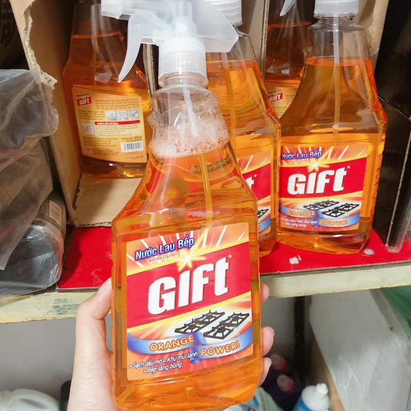 Nước Lau Bếp Gift Hương Cam Chai 530ml