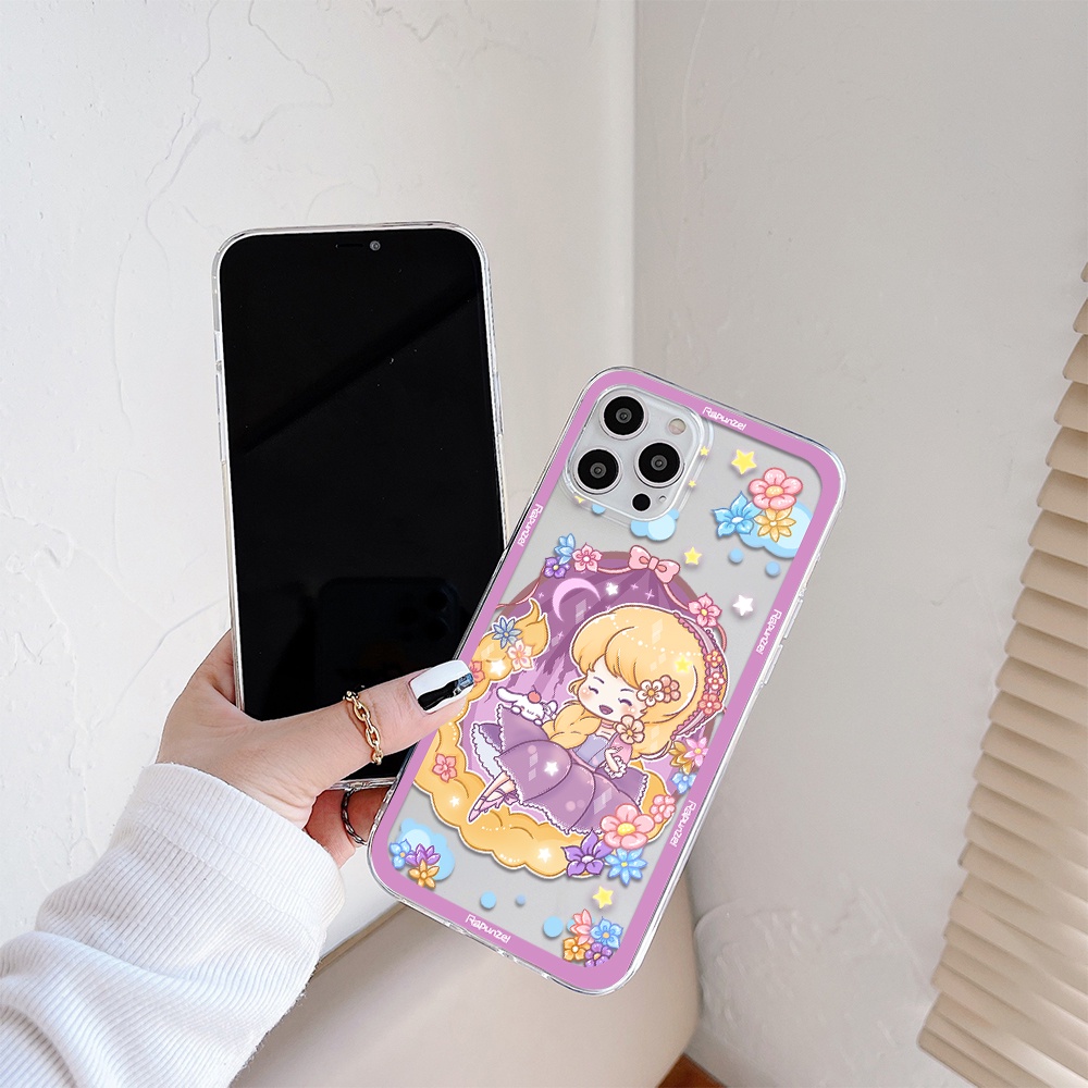 Ốp Điện Thoại Tpu Dẻo Họa Tiết Công Chúa Disney Cho iPhone 11 12 13 pro max XS X XR XSMax 7 8 6 6s plus 5 4 SE 2020