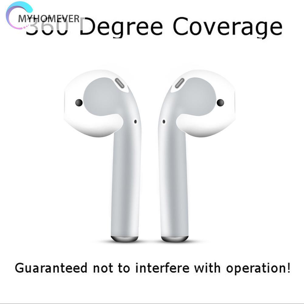 myhomever Earphone PVC Removable Sticker Protective Adhesive Decal Film for Airpods