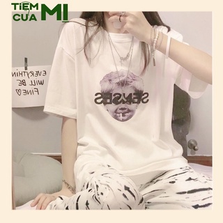 Bộ Quần Ngựa Vằn Áo Phông Unisex, Quần Culottes Ống Rộng Kèm Áo Thun Cộc Tay In Hình