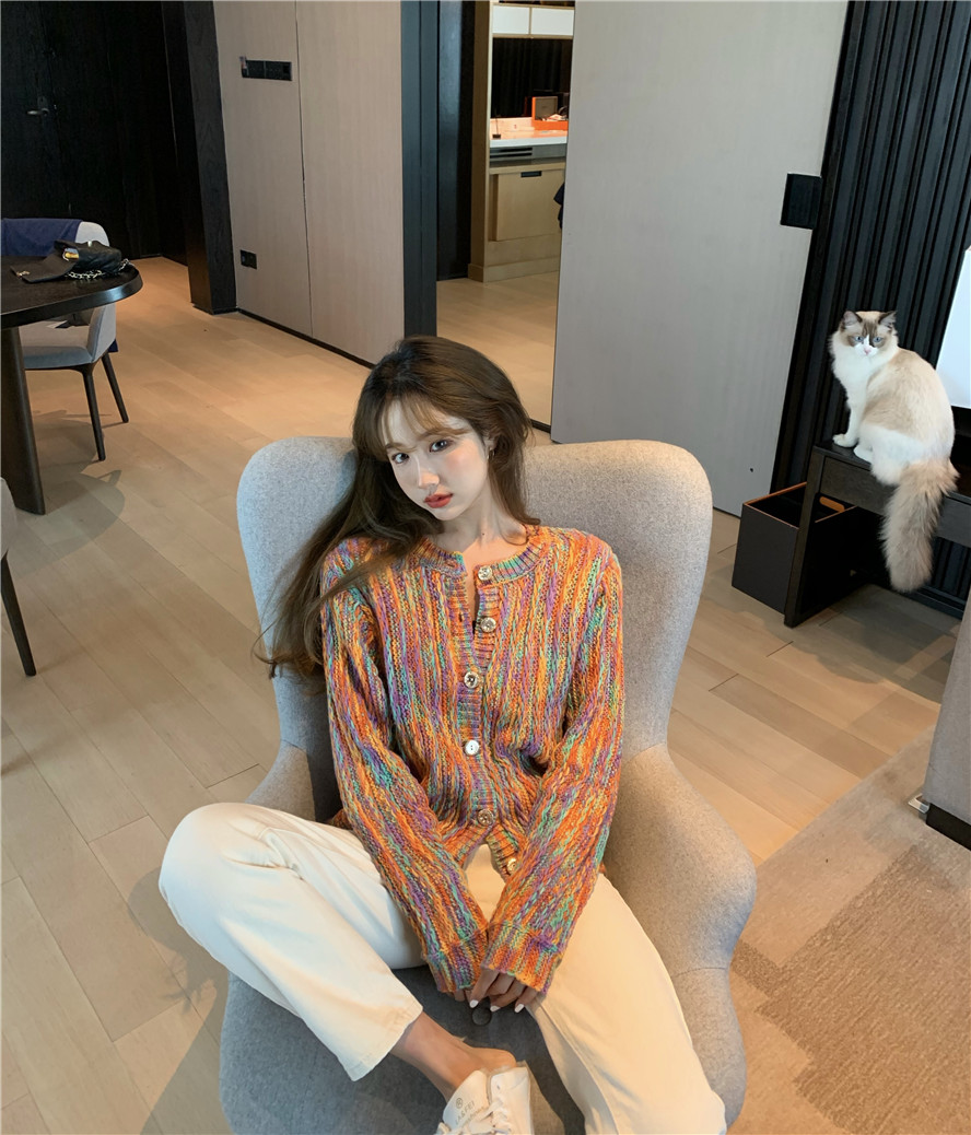 Áo Khoác Cardigan Dệt Kim Tay Dài Thời Trang Xuân Thu Cho Nữ Sinh | BigBuy360 - bigbuy360.vn