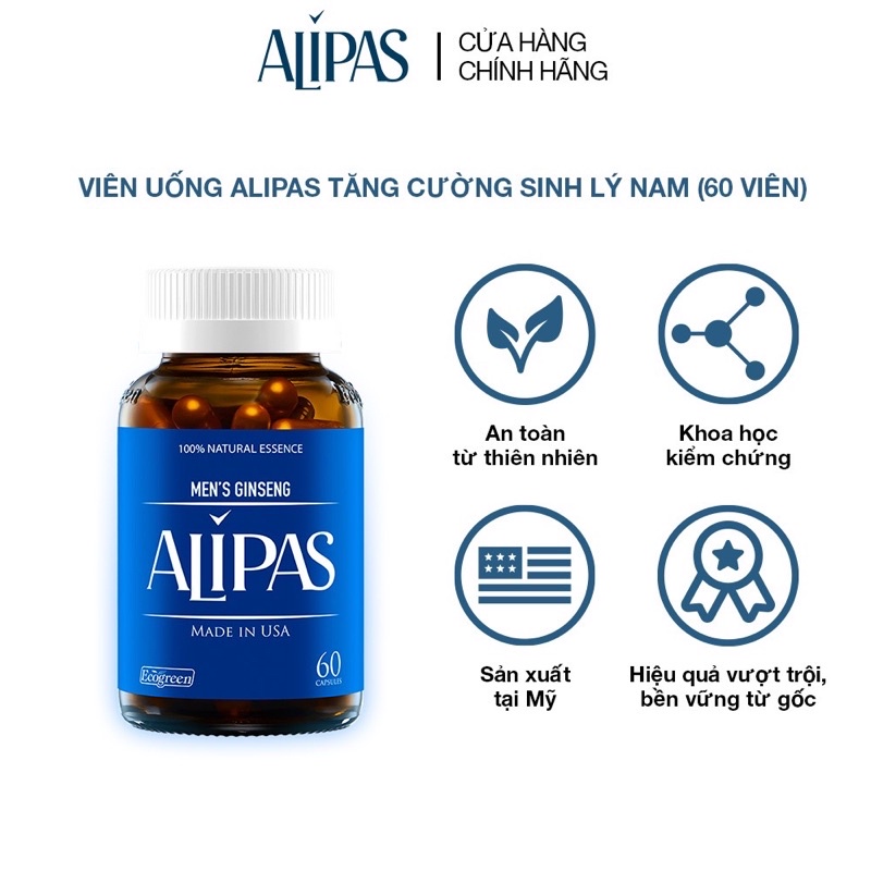 Viên uống ALIPAS tăng cường sinh lý nam