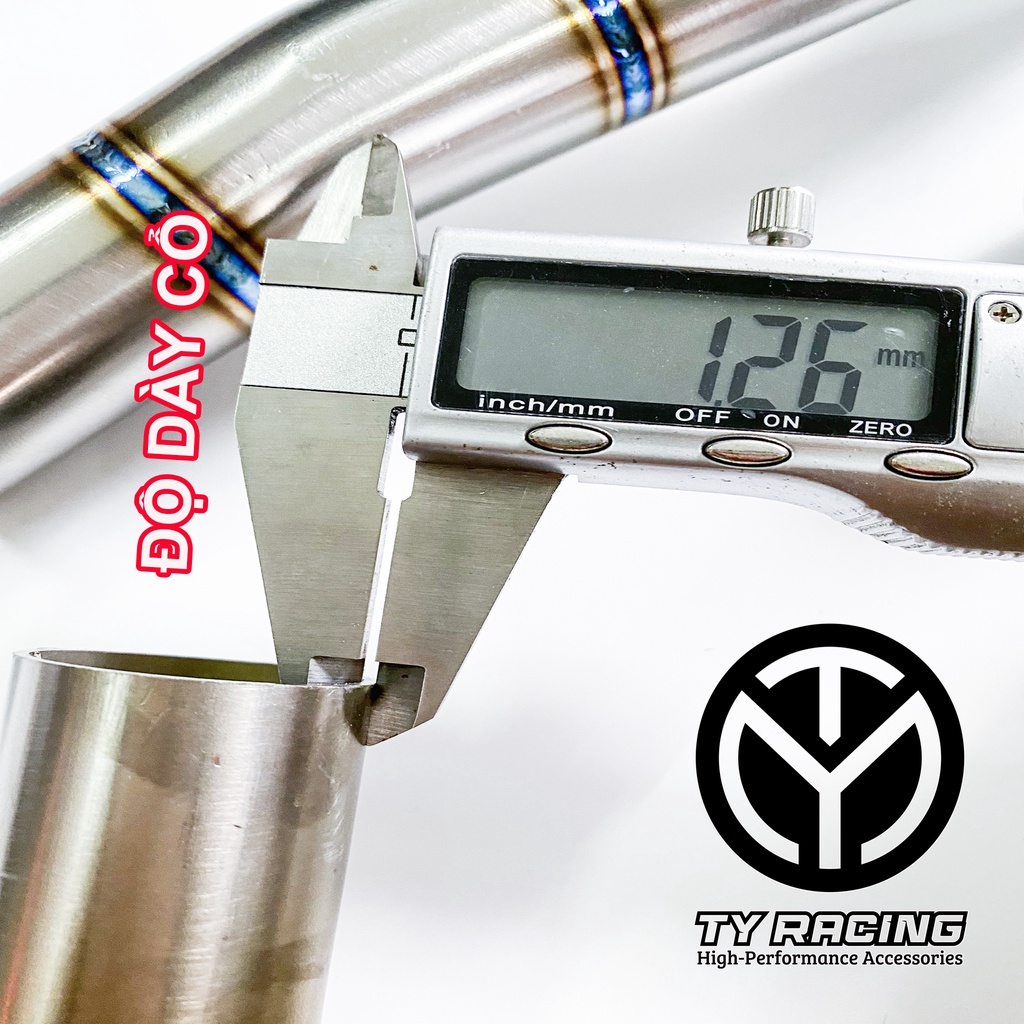 Cổ Pô Titan gắn Pô ZIN các dòng xe SỐ Chuẩn Titan xịn - TY Racing