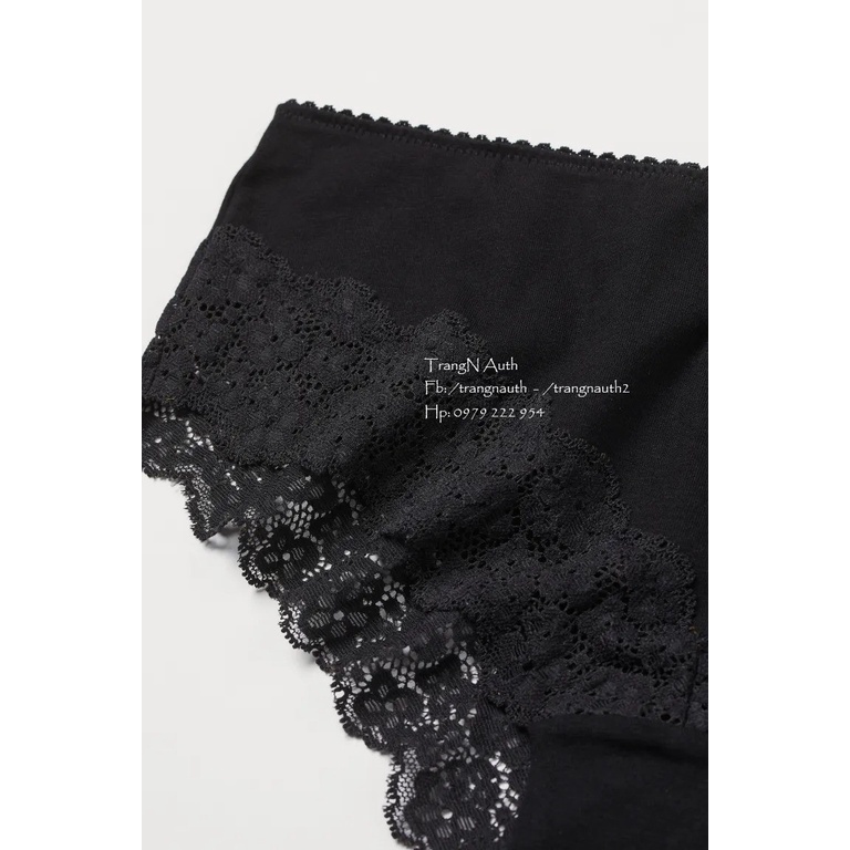 Set 3 Quần Chip Nữ Vải Cotton Phối Ren Sexy - Quần Lót Đẹp Co Giãn Thấp Hút Tốt Viền Ren Trangnauth F168