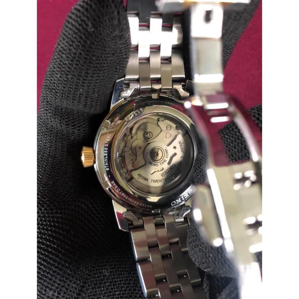 Đồng hồ Nam chính hãng Seiko S813124 Japan dây thép chống rỉ, mặt kính cong Hardlex